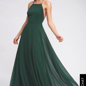MYTHICAL KIND OF LOVE DARK GREEN MAXI DRESS